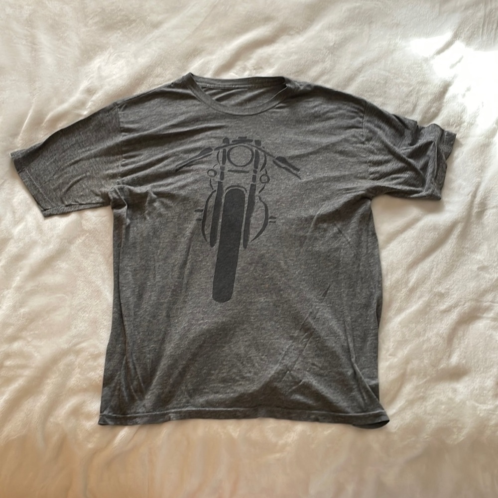 Palmercash motorcycle shirt heather grey XL